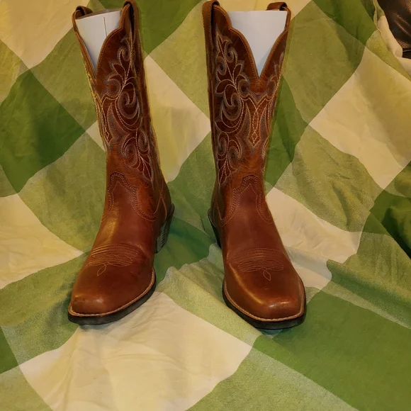 Ariat Women's Round Up Stockman Western Boots - Picture 3 of 10